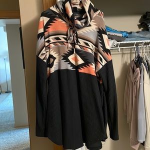 Size medium Aztec sweater with pockets! Super cute and comfy for colder days